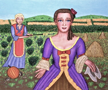 Schilderij getiteld "Cinderella" door Stephen Warde Anderson, Origineel Kunstwerk, Acryl Gemonteerd op Andere stijve panelen