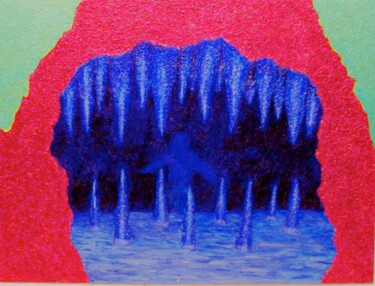 Painting titled "Entrance to a Grotto" by Stephen Warde Anderson, Original Artwork, Acrylic Mounted on Wood Panel