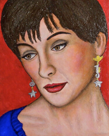 Painting titled "Enya" by Stephen Warde Anderson, Original Artwork, Acrylic Mounted on Wood Panel