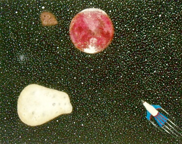 Картина под названием "Journey to Mars" - Stephen Warde Anderson, Подлинное произведение искусства, Акрил Установлен на Друг…