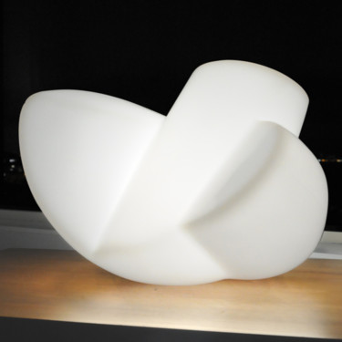 Sculpture titled "Twist (white polyet…" by Stephen Williams, Original Artwork, Plastic