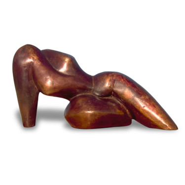 Sculpture intitulée "Reclining Figure #1" par Stephen Williams, Œuvre d'art originale, Bronze