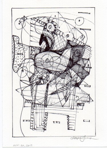 Desenho intitulada "Untitled No.1" por Stephen Lucas, Obras de arte originais, Tinta