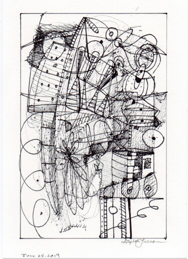 Tekening getiteld "Untitled No.3" door Stephen Lucas, Origineel Kunstwerk, Inkt