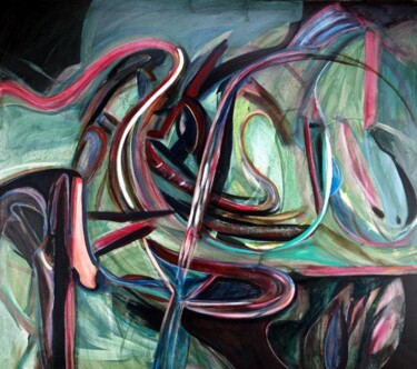 Malerei mit dem Titel "NORTHERN LIGHTS" von Stephen Lucas, Original-Kunstwerk, Acryl