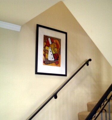 Painting titled "Stairway Presence" by Stephen Lucas, Original Artwork, Objects