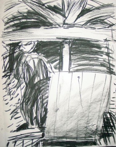 Drawing titled "in the loft 2" by Stephen West, Original Artwork