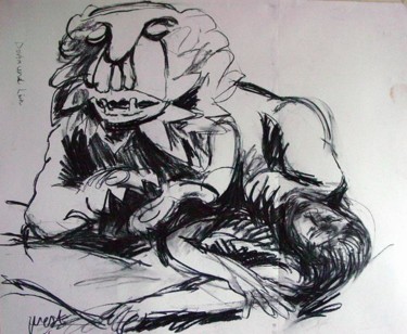 Drawing titled "Dortmund Lion" by Stephen West, Original Artwork, Other