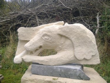Sculpture titled "Os 2" by Stephen West, Original Artwork, Stone