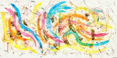 Tourbillon de bonheur Peinture intitulée "Tourbillon de bonhe…" par Stephyartsdesign, Œuvre d'art originale, Acrylique