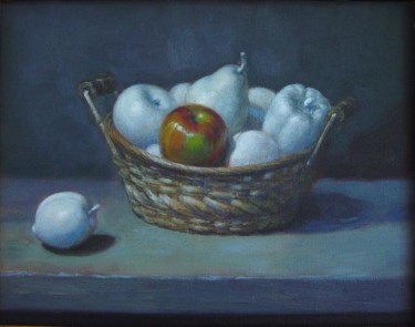 Painting titled "Last apple" by Stere Grant, Original Artwork
