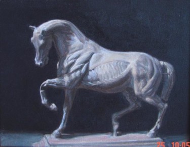 Painting titled "Horse ecorche" by Stere Grant, Original Artwork