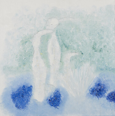 Gentle Nature Vögel 1/12 Malerei mit dem Titel "Gentle Nature Vögel…" von Karin Sternberg, Original-Kunstwerk, Öl