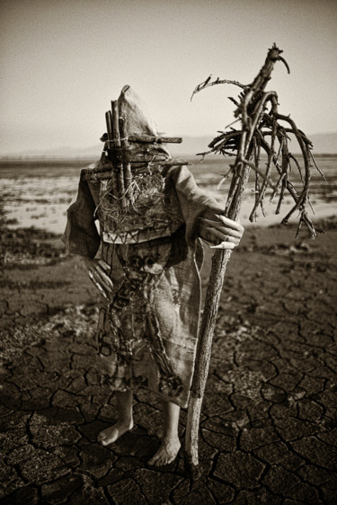 Photographie intitulée "Chaman des landes -…" par Steve Drevet, Œuvre d'art originale, Photographie numérique