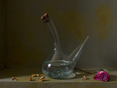 Fotografía titulada "Le pourou , la rose…" por Steve Drevet, Obra de arte original, Fotografía digital