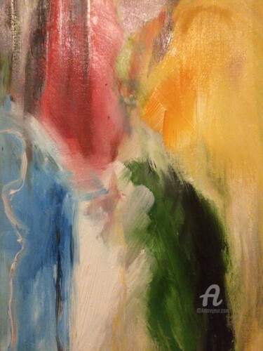 Painting titled "Abstract argument" by Steve Phillips, Original Artwork, Oil