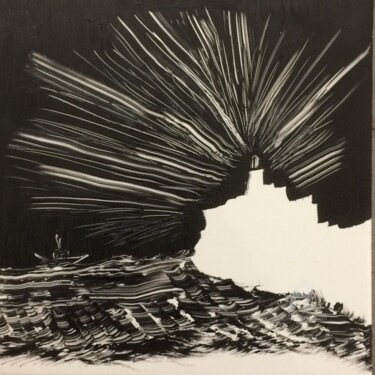 Картина под названием "The Lighthouse" - Steve Phillips, Подлинное произведение искусства, Масло