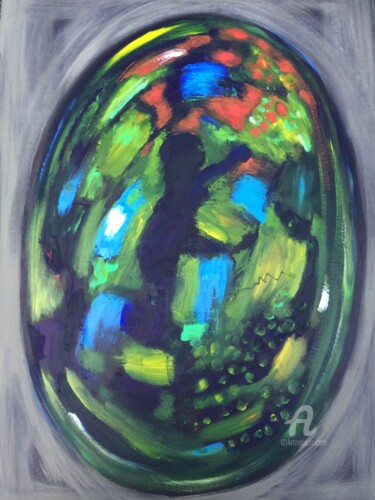 Malerei mit dem Titel "Opal Fruit" von Steve Phillips, Original-Kunstwerk, Öl