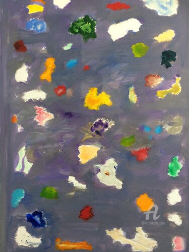 Ζωγραφική με τίτλο "Opal Colours" από Steve Phillips, Αυθεντικά έργα τέχνης, Λάδι