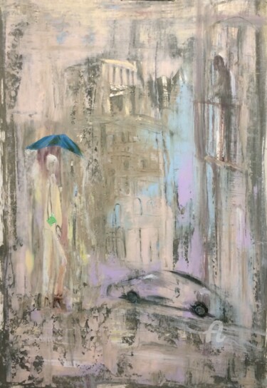 "Raining in Rome" başlıklı Tablo Steve Phillips tarafından, Orijinal sanat, Petrol