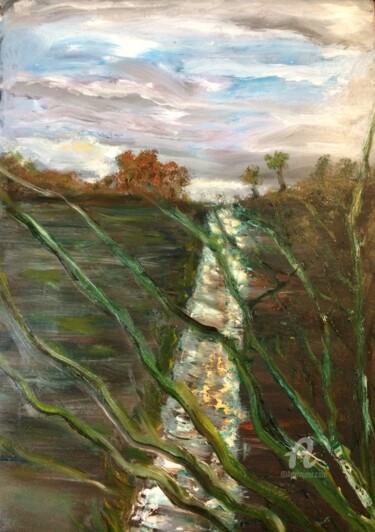 Painting titled "Autumn Colours" by Steve Phillips, Original Artwork, Oil