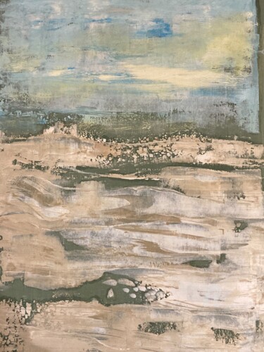 Картина под названием "Sand Landscape and…" - Steve Phillips, Подлинное произведение искусства, Масло