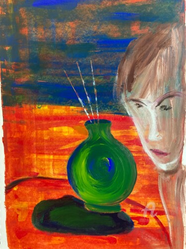 Malerei mit dem Titel "Venice Vase" von Steve Phillips, Original-Kunstwerk, Öl