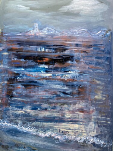 Malerei mit dem Titel "The Shoreline" von Steve Phillips, Original-Kunstwerk, Öl