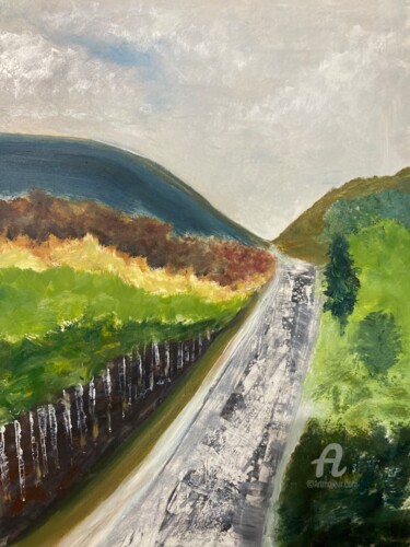Peinture intitulée "Valleys" par Steve Phillips, Œuvre d'art originale, Huile