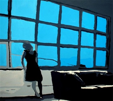 Schilderij getiteld "Lonely" door Steve Haes, Origineel Kunstwerk