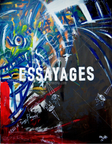 Painting titled "Essayages" by New Old Stuff, Original Artwork, Acrylic