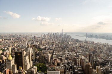 Pittura intitolato "Manhattan Skyscrape…" da Steven M Etkind, Opera d'arte originale, Fotografia digitale