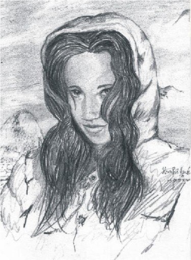 Drawing titled "A Cold Pacific Wint…" by Steven Hawke, Original Artwork
