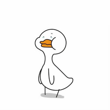The duck is crying Painting titled "The duck is crying" by Stevie Brassard, Original Art, Digital Painting