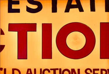 Painting titled "Estate Auction Serv…" by Steviejones, Original Artwork, Oil Mounted on Wood Stretcher frame