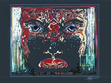 Arte digitale intitolato "She-ghost" da Steviejones, Opera d'arte originale, Pittura digitale