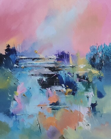 Картина под названием "Radiant horizon" - Stewart Phillips, Подлинное произведение искусства, Масло
