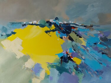 Schilderij getiteld "Fantasy Horizon 3" door Stewart Phillips, Origineel Kunstwerk, Olie