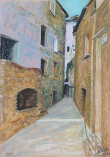 Pintura intitulada "Rue du Potier" por Serge Thimothee, Obras de arte originais