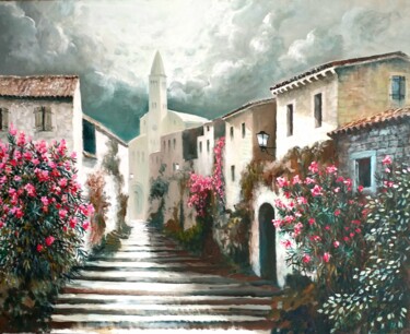 Pintura titulada "Calles antiguas" por Stjepan Lezaic (Pepi), Obra de arte original, Oleo