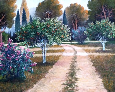 Pintura intitulada "Mandarinos" por Stjepan Lezaic (Pepi), Obras de arte originais, Óleo
