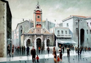 Peinture intitulée "Zadar" par Stjepan Lezaic (Pepi), Œuvre d'art originale, Huile