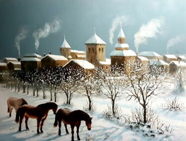 Pintura titulada "nieve" por Stjepan Lezaic (Pepi), Obra de arte original, Oleo