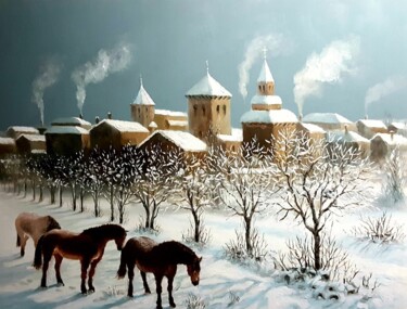 Painting titled "nieve" by Stjepan Lezaic (Pepi), Original Artwork, Oil