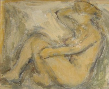 Painting titled "Nude" by Stojan Pačov, Original Artwork, Oil