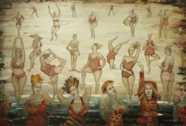 Malerei mit dem Titel "Miramar" von Egle Colucci, Original-Kunstwerk, Öl
