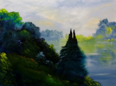 Peinture intitulée "Quill Lake" par David Snider, Œuvre d'art originale