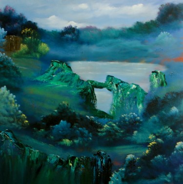 "Red Hills Lake" başlıklı Tablo David Snider tarafından, Orijinal sanat