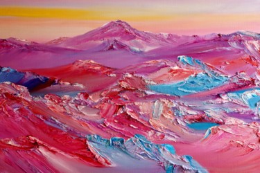 Painting titled "Magic Mountain" by David Snider, Original Artwork, Oil