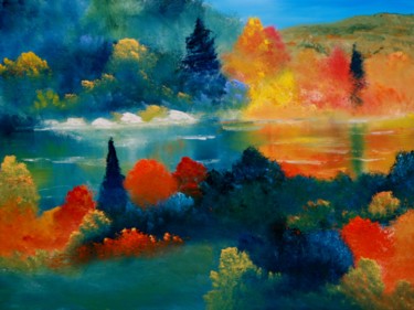 Painting titled "October" by David Snider, Original Artwork